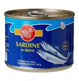 Golden Prize Sardine in Brine   Tin  200 grams